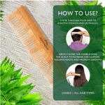 Buy Aravi Organic Handmade Wooden Neem Comb For Hair Growth and Hair Fall Control - Suitable For All Skin Type - For Men & Women - 1 piece - Purplle