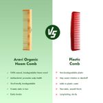 Buy Aravi Organic Handmade Wooden Neem Comb For Hair Growth and Hair Fall Control - Suitable For All Skin Type - For Men & Women - 1 Pc - Purplle