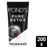 Buy Pond's Pure DetoxA Pollution Clear Face WashA With Activated Charcoal, 200 g  - Purplle