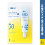 Buy Plum 2% Niacinamide Sunscreen SPF 50 PA+++ With Rice Water - No White Cast, Brightens, Dermat-Tested 50g - Purplle