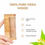 Buy Kapiva Neem Comb | 100% Pure Neem Wood for Men & Women | Hair growth, Dandruff Control - Purplle