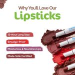 Buy Mamaearth Moisture Matte Longstay Lipstick with Avocado Oil & Vitamin E for 12 Hour Long Stay - 11 Cherry Punch -2 g - Purplle