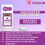 Buy Indus Valley Alcohol Free Natural Unscented Deodorant Stick - For Men, Women Deodorant Stick - For Men & Women (50 gm) - Purplle