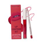 Buy Makeup Revolution Lip Contour Kit Sassy Red 3 ml+0.8 gm - Purplle
