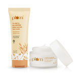 Buy Fresh & Nourished Duo: Oats Infused Face Wash & Moisturizer Set - Purplle