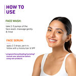 Buy Plum Fresh Glow combo , Green Tea Facewash (75 ml) + 15% Vitamin C Face Serum (20 ml) Combo - Purplle