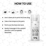 Buy TNW The Natural Wash clarifying AHA Toner 100 ml with 5% Glycolic Acid and Lactic Acid | For skin brightening | Gently exfoliates dead skin - Purplle