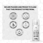 Buy TNW The Natural Wash clarifying AHA Toner 100 ml with 5% Glycolic Acid and Lactic Acid | For skin brightening | Gently exfoliates dead skin - Purplle