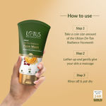 Buy Lotus Botanicals Ubtan De-Tan Radiance Face Wash | Infused with 24K Gold | For Glowing & Rejuvenated Skin, Anti-Tan | No Silicon, No Sulphates, Non-Comedogenic, No Preservatives | 100 ml - Purplle