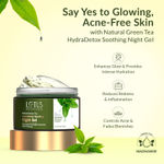 Buy Lotus Botanicals Natural Green Tea HydraDetox Soothing Night Gel with Niacinamide | Calms and Soothes Acne Prone Skin I Fights signs of Ageing | Nourishes Overnight | Preservative Free | For All Skin Types | 50g - Purplle