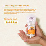 Buy Lotus Herbals Radiance Boost Ubtan Face Scrub| Turmeric, Sandalwood and Rose Water | Glowing Skin |Reducing Dark Spots | Paraben free, Mineral Oil Free | 100gm - Purplle