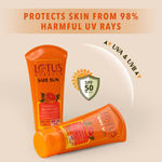 Buy Lotus Herbals Safe Sun Vitamin C Matte Gel Daily Sunscreen | SPF 50 | PA+++ | Paraben Free | Dermatologically Tested | Anti Pollution | Normal / Oily Skin | 50g - Purplle