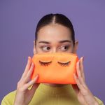 Buy Colorbar Lips & Lashes (Small Pouch) - Neon Orange 1 Pc - Purplle