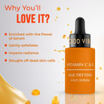 Buy Good Vibes Vitamin C & E Age Defying Face Serum | Boost skin elasticity (30 ml) - Purplle