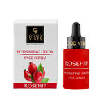 Buy Good Vibes Rosehip Hydrating Glow Face Serum | Light, Non-Sticky, Brightening | With Vitamin E (30 ml) - Purplle