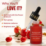 Buy Good Vibes Rosehip Hydrating Glow Face Serum | Light, Non-Sticky, Brightening | With Vitamin E (30 ml) - Purplle