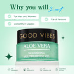 Buy Good Vibes Aloe Vera Nourishing Multipurpose Gel | Anti-Acne, Ageing | With Neem | (80 gm) - Purplle