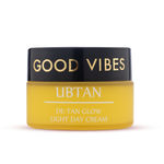 Buy Good Vibes Ubtan De-tan Glow Light Day Cream with Power of Serum | Oil free, Tan free, Depigmentation (80 gm) - Purplle