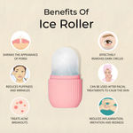 Buy GHAR SOAPS Ice Roller For Face & Eye Massage, Reusable Facial Tool for Glowing & Tighten Skin ( Pink ) - Purplle