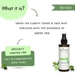 Buy Mystiq Living Green Tea Clarity Face Toner & Mist (200 ML) For Pore Tightening, Anti Acne, Oily Skin & Acne Prone Skin, Hydrating Toner, Skin Clarifying Toner for Glowing Skin, Gotu Kola, Salicylic Acid, Glycolic Acid & Tea Tree - Purplle