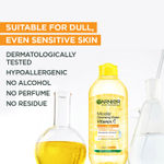 Buy Garnier Vitamin C Micellar Water, 125ml - Anti Pollution Cleanser For Dull Skin, Get 100% Clean Skin - Purplle