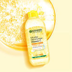 Buy Garnier Vitamin C Micellar Water, 125ml - Anti Pollution Cleanser For Dull Skin, Get 100% Clean Skin - Purplle