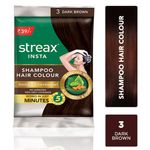 Buy Streax Insta Shampoo Hair Colour - Dark Brown (25 ml) - Purplle