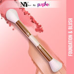 Buy NY Bae Pro Dual Brush- Foundation & Blush | Multipurpose | Smooth Blending | Even Application | Fine & Soft Bristles - Purplle