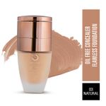 Buy Matt look Oil Free Concealer Flowless & Foundation, Ivory (35ml + 8gm) - Purplle
