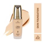 Buy Half N Half Skin Foundation Miracle Touch Moisturizing Whitening, SPF 50 PA++ Colour Correction Smoothing Base, Satin Pearl (45 gm) - Purplle