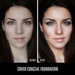 Buy Half N Half Cover Concealer Foundation Natural Longwearing Overtime Base SPF 15, Natural (35g) - Purplle