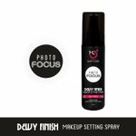 Buy Matt look Photo Focus Dewy Finish Makeup Setting Spray, Oil Free, Transparent, 120ml - Purplle