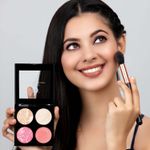 Buy Mattlook Make-up series Baked Blush & Highlight Palette, Multicolor-02 (12 gm) - Purplle
