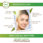 Buy Organic Harvest Youthful Glow Face Cream: Saffron, Oat Milk & Peach | Anti-aging, Pigmentation Removal Cream For Men & Women | 100% American Certified Organic | Sulphate & Paraben-free 50g - Purplle