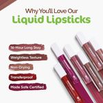 Buy Mamaearth Feather Light Liquid Matte Lipstick with Coconut & Vitamin E - 04 Nude Rose - 3.5 ml - Purplle