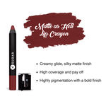 Buy SUGAR Cosmetics Matte as Hell Crayon Lipsticks for Women | Lasts Up To 8+ Hours | Lip Crayon with Sharpener | 2.5gm - 15 Stephanie Plum - Purplle