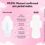 Buy Plush Ultra-Thin Sanitary Pads For Women, 7 Cotton Sanitary Napkins | 3 Heavy Flow XXL pads + 4 Medium Flow XL pads + 2 Panty Liners For Rash Free Periods | Pure U.S. Cotton Pads With Disposable Pouch - Purplle