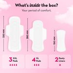 Buy Plush Ultra-Thin Sanitary Pads For Women, 7 Cotton Sanitary Napkins | 3 Heavy Flow XXL pads + 4 Medium Flow XL pads + 2 Panty Liners For Rash Free Periods | Pure U.S. Cotton Pads With Disposable Pouch - Purplle