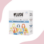 Buy Plush 100% Pure US Cotton 7 Ultra-Thin Natural Pads -A 4 large pads, 3 extra large padsA  and 2 pantyA liners - Purplle