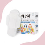 Buy Plush 100% Pure US Cotton 7 Ultra-Thin Natural Pads -A 4 large pads, 3 extra large padsA  and 2 pantyA liners - Purplle