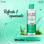 Buy Lacto Calamine Micellar Cleansing Water with Aloe Vera, Green Tea and Niacinamide| Removes excess oil, impurities and make-up | Alcohol Free, Paraben Free| Suitable for all skin types | 100 ml - Purplle