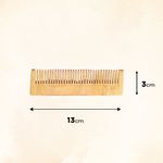 Buy Frescia Neem Wood Wide Tooth Hair Comb - Rectangular design - Purplle