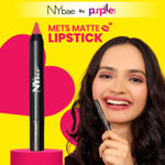 Buy NY Bae Mets Matte Lip Crayon | Creamy Matte Finish |A Moisurizing | Satin Texture | Multipurpose Lipstick | Lip & Cheek Crayon | Coral Lipstick | Say No-No 37 (2.8 gm) - Purplle