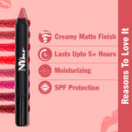 Buy NY Bae Mets Matte Lip Crayon | Creamy Matte Finish |  Moisurizing | Satin Texture | Multipurpose Lipstick | Lip & Cheek Crayon | Coral Lipstick | Say No-No 37 (2.8 g) - Purplle