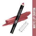 Buy NY Bae Mets Matte Lip Crayon | Satin Texture | Nude Brown | Enriched with Vitamin E - Sweet Spot 12 (2.8 g) - Purplle