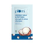 Buy Plum Coconut Milk & Peptides Strength & Shine Shampoo Sachet - Purplle