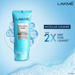 Buy Lakme Micellar Pure Facewash Powered With Magnetic Micelles For Deep Pore Cleanse (50 gm) | Removes Dirt & Impurities - Purplle