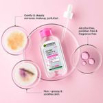 Buy Garnier Micellar Cleansing Water - Gentle Cleanser & Make Up Remover For Everyday Use - Suitable For Sensitive Skin, Dermatologically Tested, Vegan, For Men & Women, Remove 100% Dirt, Pollution, 400 ml - Purplle