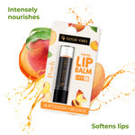 Buy Good Vibes Hydrating Lip Duo Cherry/ Peach Lip Balm with (SPF15) (4.2g x 2) - Purplle