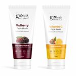 Buy Globus Naturals Vitamin C Face Wash & Mulberry Face Wash,Combo , Set Of 2,  75gm - Purplle
